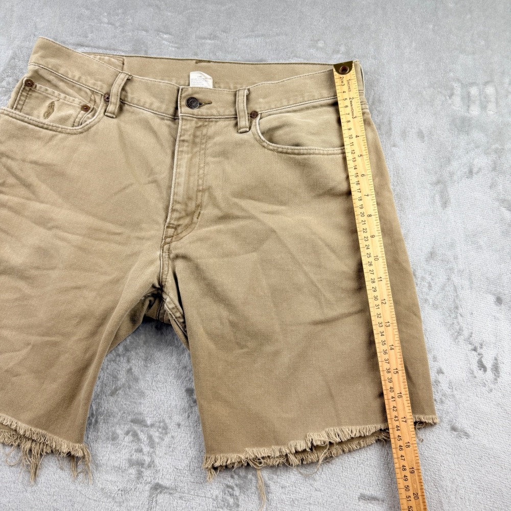 Polo Ralph Lauren Classic 867 Cutoff Shorts Tan Khaki Men's 32 - Picture 5 of 13